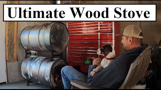 459  I Built The ULTIMATE Wood Burning Stove For The Shop [upl. by Ennayar]