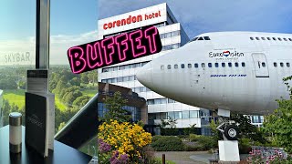 Corendon Hotel Schiphol Amsterdam  Skybar 747 and Buffet Experience [upl. by Auqemahs]