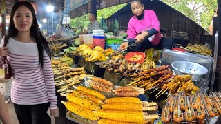 Best Countryside street food tour  Walk tour  Kien Svay krao Cambodia 2024 4K [upl. by Carder]