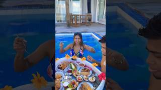 Maldives Me Kiya Floating ￼Breakfastytshorts sonadey mukulgain mukulsona viralvideo shortvideo [upl. by Parish]