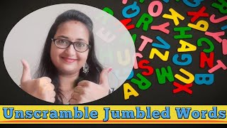 Learn Unscramble Words  How To Unscramble The Jumbled Words [upl. by Ambrosio]