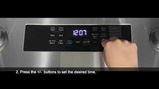 How to set the Clock on LG Range [upl. by Hak]