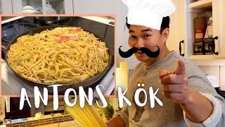 Antons kök  Ep1  Pasta aglio e olio med skaldjur [upl. by Charlton]