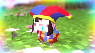 Pomni Axolotl of Amazing digital circus😍 amp Parotter minecraft best funny Animation GLITCH [upl. by Modesty968]