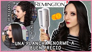 PLANCHA REMINGTON DIAMOND CERAMIC SHINE S8520TDS  PRUEBA EN CABELLO RIZADO  Lau Kudo [upl. by Lleirbag221]