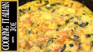 Italian Style Frittata  Cooking Italian with Joe [upl. by Wennerholn420]