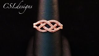 Wire woven celtic knot ring [upl. by Lory]