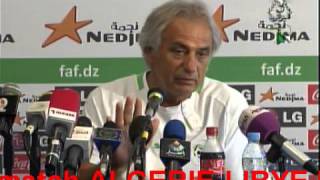 Algerie confèrence de presse de vahid hallilodzic06092012 [upl. by Terrej]