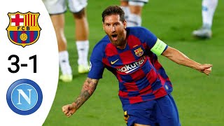 Barcelona vs Napoli 31 All Goals amp Extended highlights UCL 2020 [upl. by Saval]