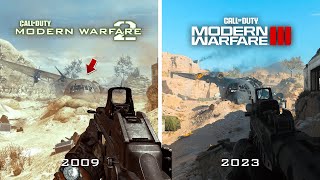 MW2 2009 Vs MW3 2023  ULTIMATE MAP COMPARISON [upl. by Eedebez63]