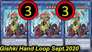 【YGOPRO】GISHKI HAND LOOP DECK Sept2020  NEW TCG BANLIST 2020 [upl. by Lenhart898]