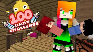 100 BABY CHALLENGE  20  MINECRAFT 100K 3 [upl. by Elocim]