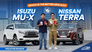 2022 Isuzu muX vs Nissan Terra Comparison  Philkotse Reviews [upl. by Emanuela25]