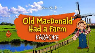 Old MacDonald Had a Farm  Karaoke with Lyrics for kids [upl. by Carma192]