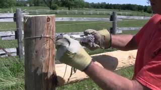 Livestock Cattle Panel Fence Installation [upl. by Burrus]