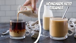 How to Make Homemade Keto Creamer  No Artificial Sweeteners [upl. by Nomead98]