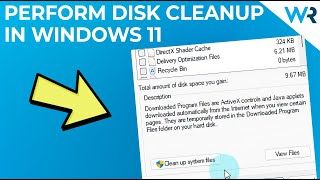 ✅ How To Run Disk Cleanup On Windows 11 [upl. by Notsirk]