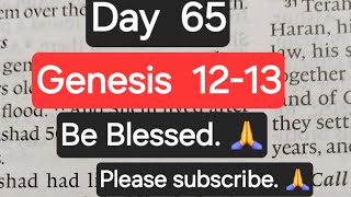 Daily Bible reading plan made easier  Genesis Chapters 1213  Monday tidings to all 🙏 [upl. by Selwin]