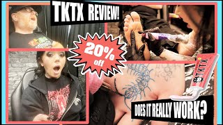 Tattooing Soles of Feet amp Palms of Hand TKTX Numbing Cream Review [upl. by Enialb141]