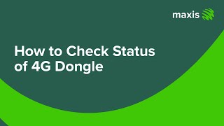 How To Check Status of 4G Dongle [upl. by Chaing750]