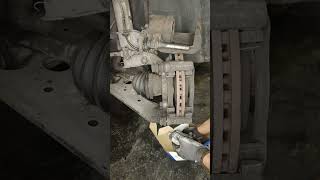 front brake pad change fiat 62 mechanics mecano fiat drivebrake mechanic auto [upl. by Nairrod]