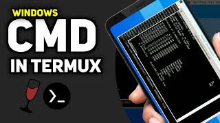 Windows Command prompt in Termux [upl. by Ennaylil]