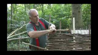 How to make a hurdle with hazel and handtools [upl. by Eelegna688]