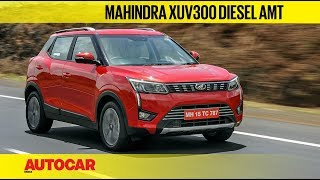 Mahindra XUV300 Diesel AMT  First Drive Review  Autocar India [upl. by Jarvis]