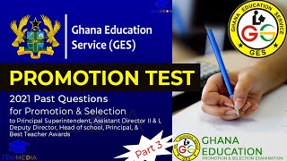 GES Promotion Test  Past Questions  ep 3  GESEXAM2023 EduMedia [upl. by Arikihs]