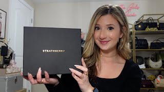 Strathberry Mini East West Unboxing amp First Impression Review [upl. by Nhguavaj]