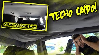 COMO TAPIZAR EL TECHO DE TU COCHE En Casa  Fácil✅ [upl. by Aikel626]