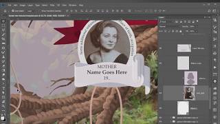 Learn how to use and edit Family Tree template in Photoshop [upl. by Jacinda]