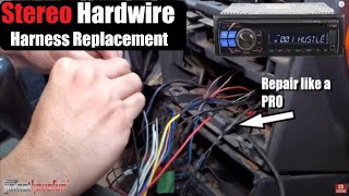 How to HARDWIRE a Car Stereo  Head Unit without a Wiring Harness PLUG Wire Repair  AnthonyJ350 [upl. by Toulon]