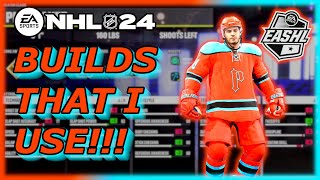 MY BEST BUILDS  NHL 24 EASHL [upl. by Tarabar]