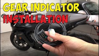 Motorcycle Gear Indicator Installation Honda CBR650F [upl. by Clarkson]