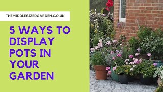 How to display garden pots in your garden terrace or patio [upl. by Lennahs]