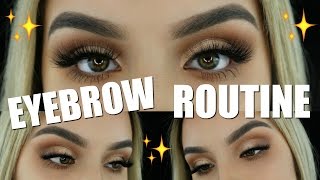 MY EYEBROW ROUTINE  Aidette Cancino [upl. by Atwekk]