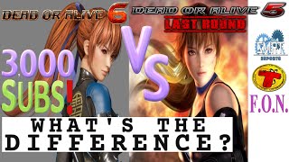 Dead or Alive 6 vs Dead or Alive 5 LR Whats The DIFFERENCE [upl. by Inoy]