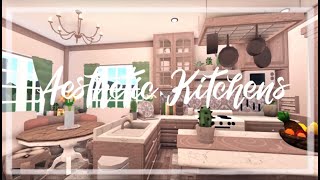 Bloxburg Speed Build  Aesthetic Kitchen Ideas  Part 2 [upl. by Libby]