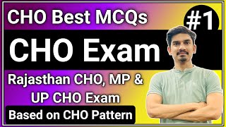 CHO Exam Most Important  Rajasthan CHO Exam 2024 [upl. by Ystap]