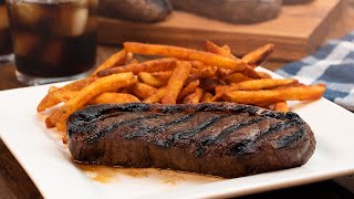 Grilled Sirloin Steak Recipe  CharBroil [upl. by Ahsok]