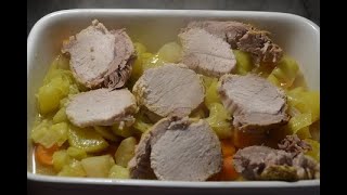 Rôti de porc aux légumes recette cookeo [upl. by Silden]