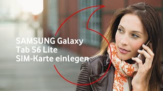 SAMSUNG Galaxy Tab S6 Lite microSD amp SIM einlegen [upl. by Aimit]