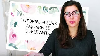 Tutoriel Fleurs à laquarelle  Débutant  Le contour [upl. by Mackay]