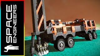 Mobile Drilling Rig  Space Engineers Vanilla  DLC [upl. by Sonitnatsnoc]