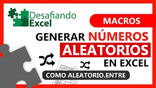 Generar NÚMEROS ALEATORIOS en Excel  Macros en Excel 19 [upl. by Feune283]