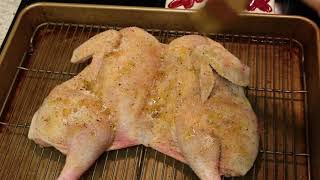 How to roast whole barbecue chicken in your oven recipe [upl. by Ahsiekrats987]