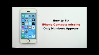 Fix  iPhone Contacts Missing only numbers appears No names [upl. by Azeria]