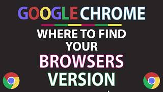 Google Chrome How To See Your Browsers Version  PC [upl. by Acnaib]