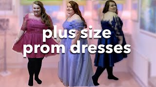 PLUS SIZE PROM DRESSES  JJsHouse try on haul  evening and formalwear for everyone [upl. by Oneil]